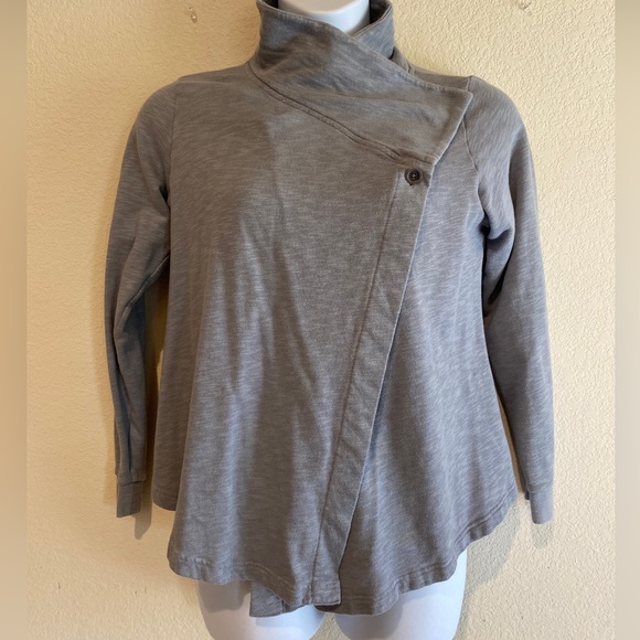 Columbia Jackets & Blazers - Columbia Women's Wrap Crossover Two Button Jacket Gray Heather Knit Size Large